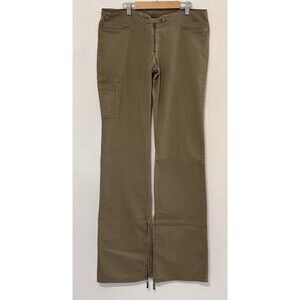 Versace Women's Boot Cut Jeans in Olive Green